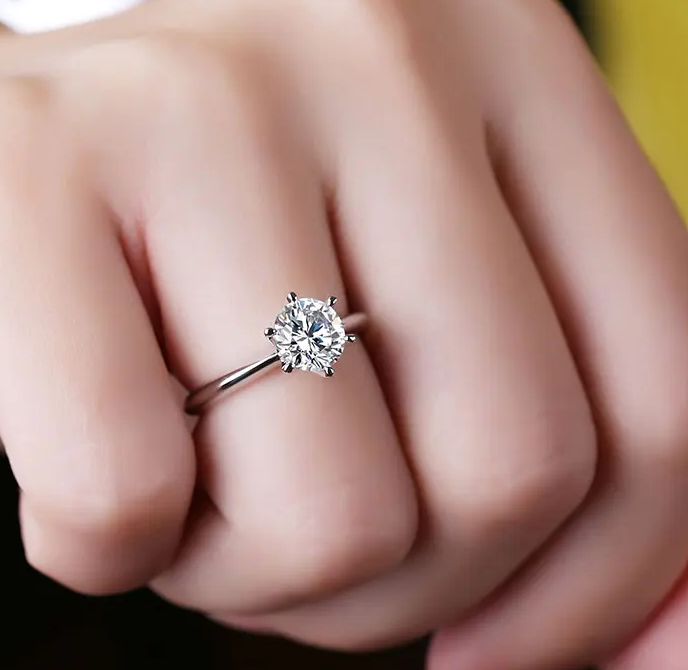 1ct D VS1 14K Gold ラボグロウンダイヤモンドリング IGI鑑定書付