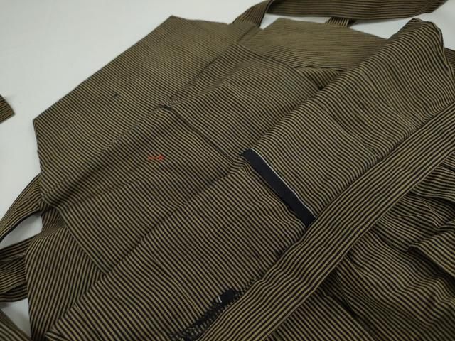 平和屋着物●男性 馬乗り袴 縞 正絹 DAAW5410ud