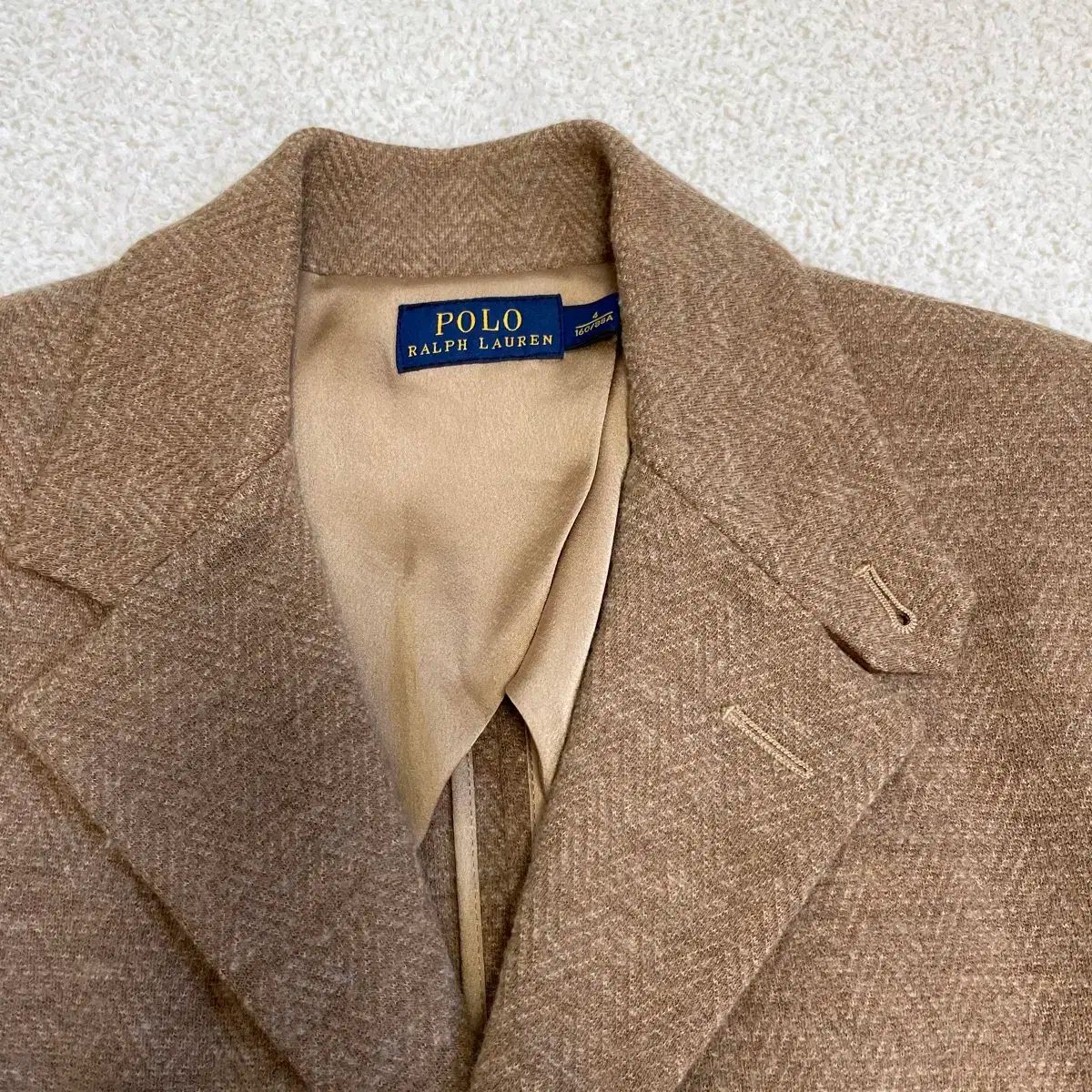 ポロ Ralph Lauren ラルフローレン キャメル ヘリンボーン ブレザー WWW_COOKS_AM