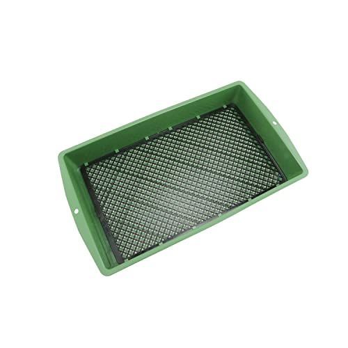 ビッグタイプ外径サイズ:560×320mm 千吉 プラふるい 目の大きさが変えられる 4mm10mm BIG 外径560×320mm グリーン