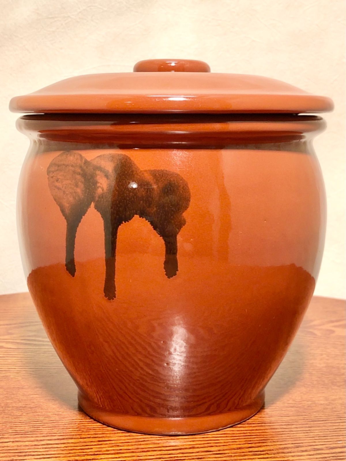 漬物壺 常滑焼久松窯8号丸壺（昭和レトロ） ◉常滑焼◉