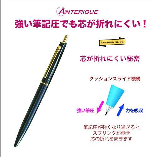まとめ アンテリック シャープペン 0.5mm ピッチブラック MP1PB ×20セット