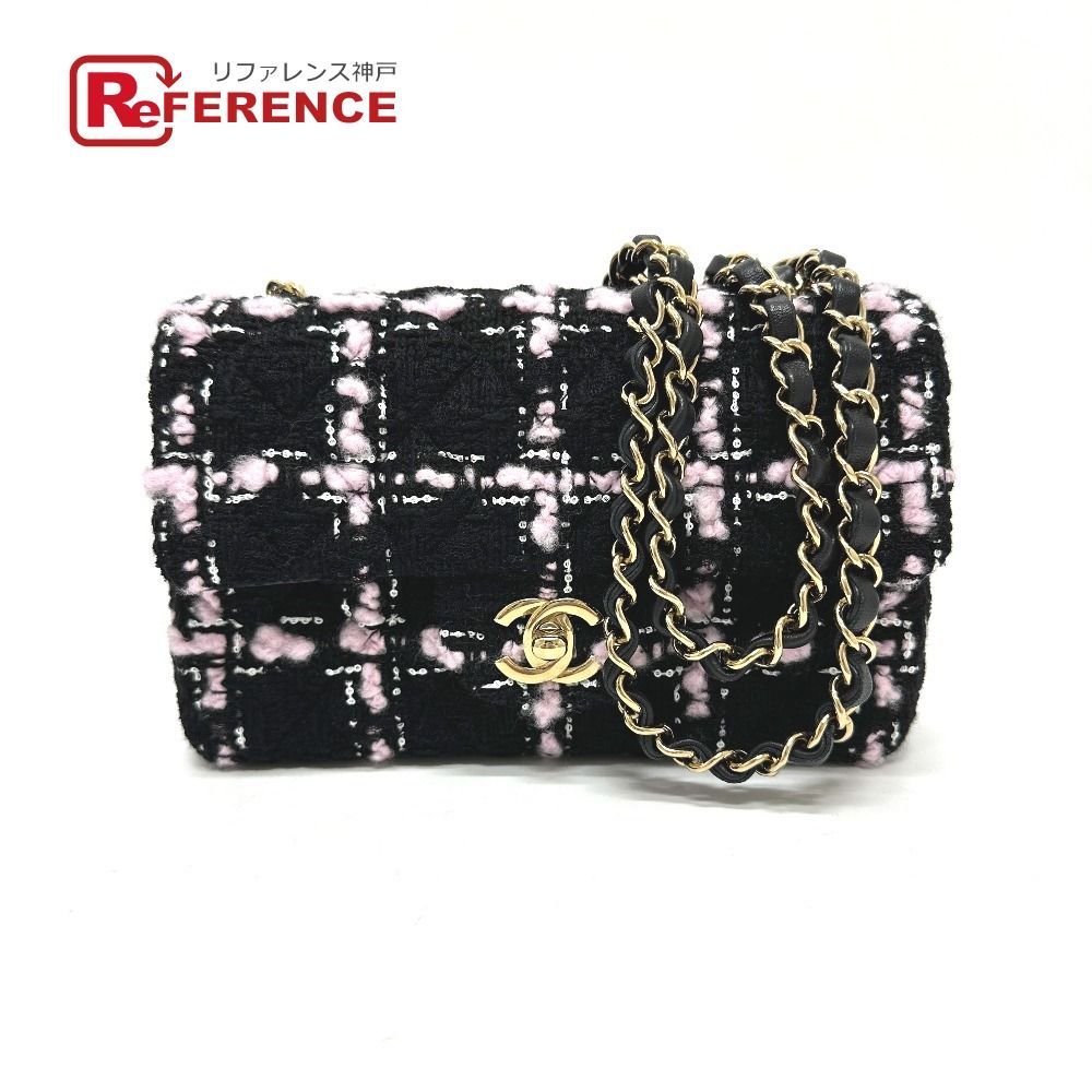 シャネル マトラッセ ツイード ショルダーバッグ CHANEL シャネル ショルダーバッグ クラシック ミニマトラッセ20