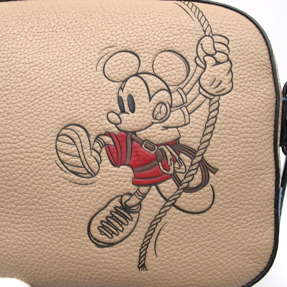 COACH コーチ ショルダーバッグ ウィズロープクライム ミッキーマウス DISNEY カメラバッグ クロスボディ 斜め掛け レザー 日本限定  3905