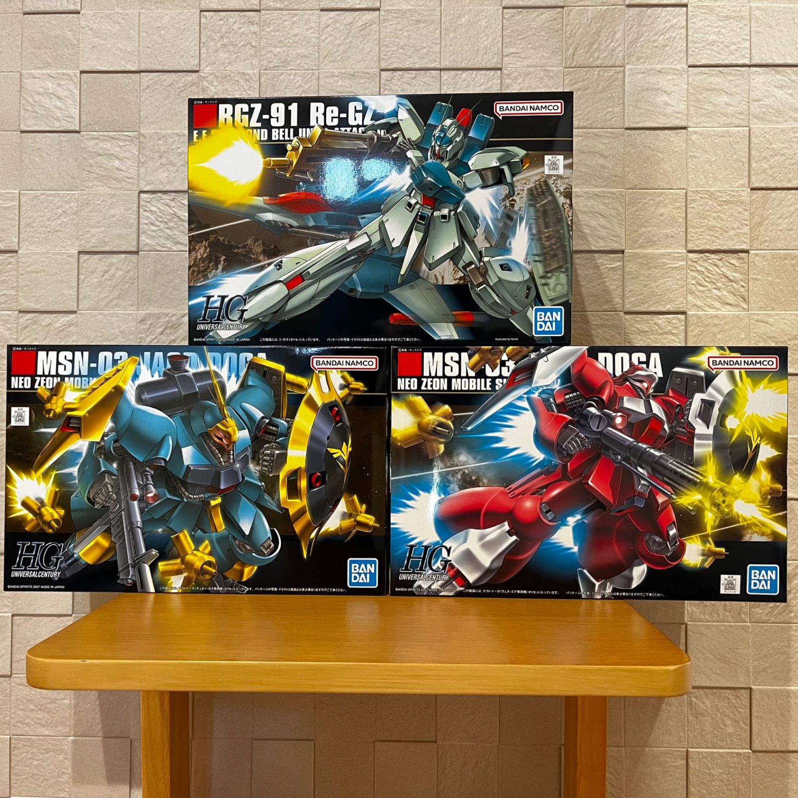 買い正本5点セット　HGUC 逆襲のシャア　ジェガン　ヤクトドーガ　リガズィ　νガンダムHWS装備 逆襲のシャア