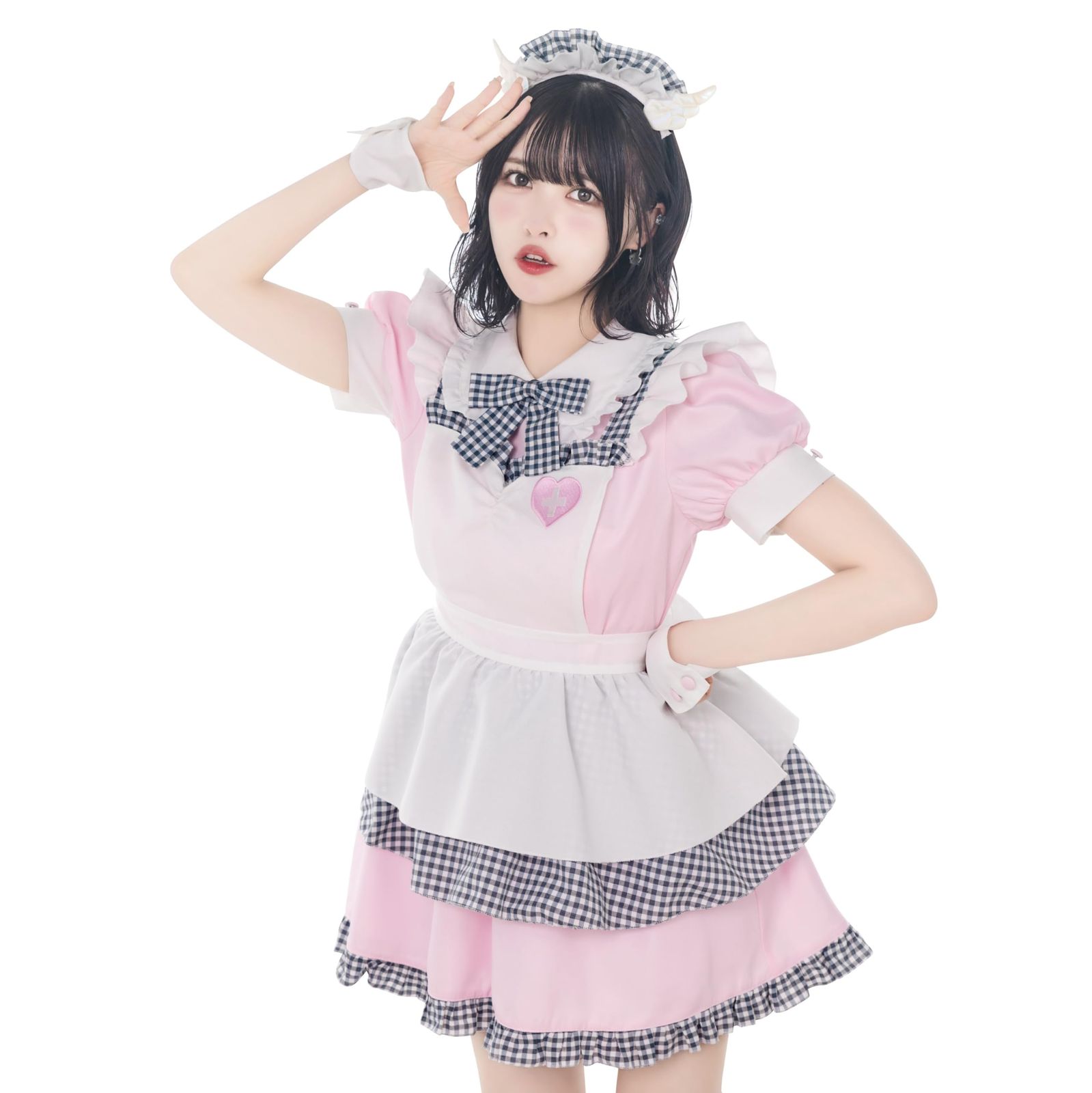 クリアストーン Clearstone リリカルパレット コスプレ ハロウィン エンジェルナースメイド レディース ピンク