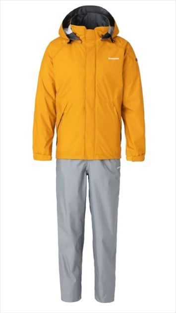 訳あり】シマノ レインウェア RA-027Q DS ベーシックスーツ オレンジ XL