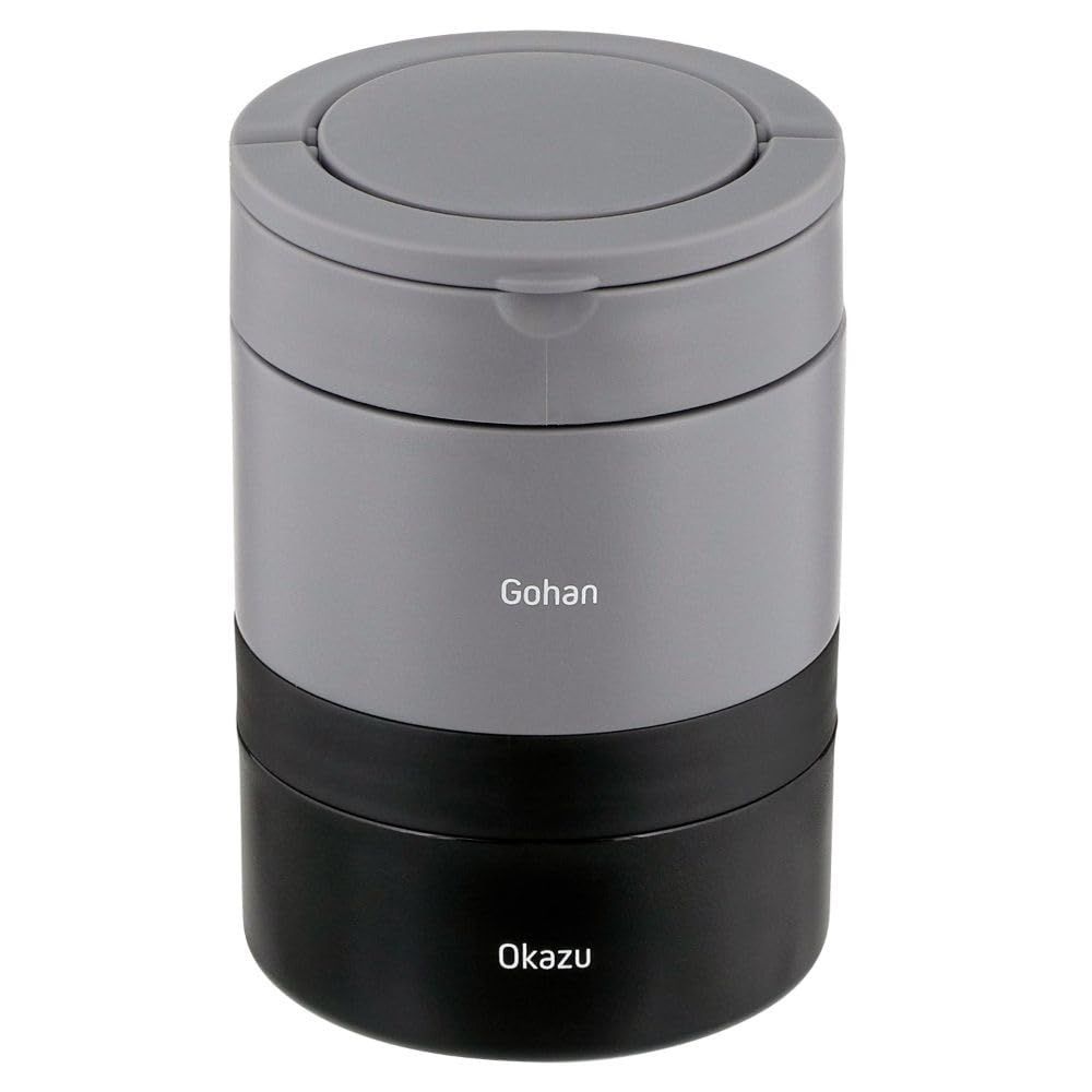 大容量 丸型 保温 NQ-212 ブラック 850ml 2段 弁当箱 ベストコ