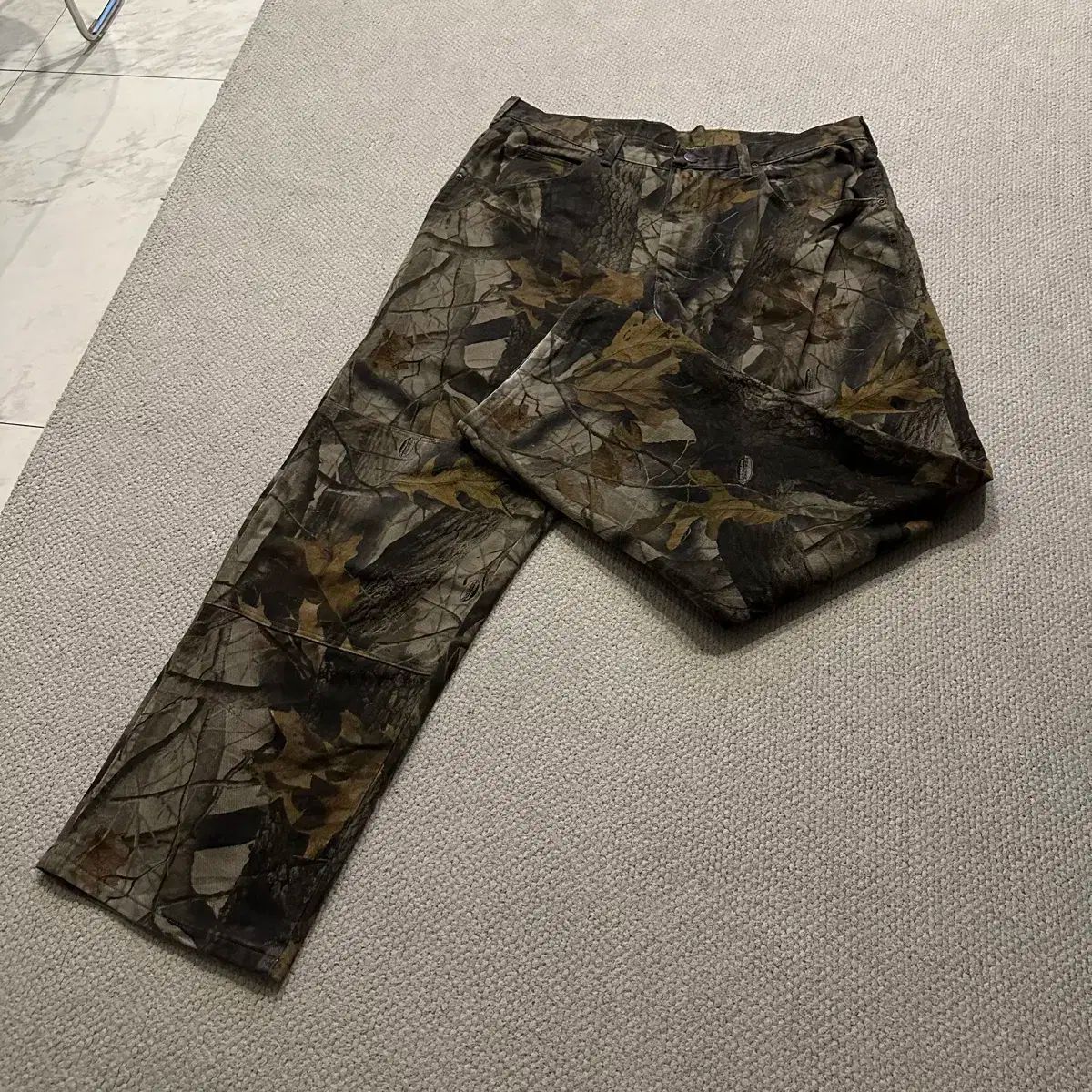 90s USA Wrangler(ラングラー) リアルツリー ダブルニー パンツ - メルカリ