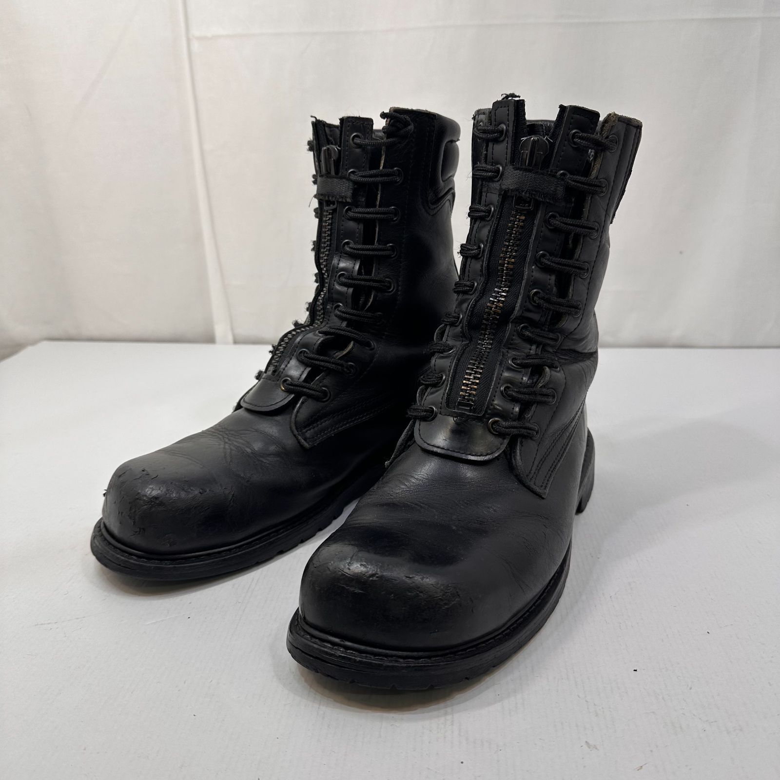 Chippewa ブラックレザーブーツ ジッパー付き　ファイヤーマンブーツ AWESOME by BRING原宿 | 【アイテム詳細】