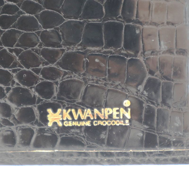 KWANPEN クワンペン クロコダイル 二つ折り カードホルダー付き