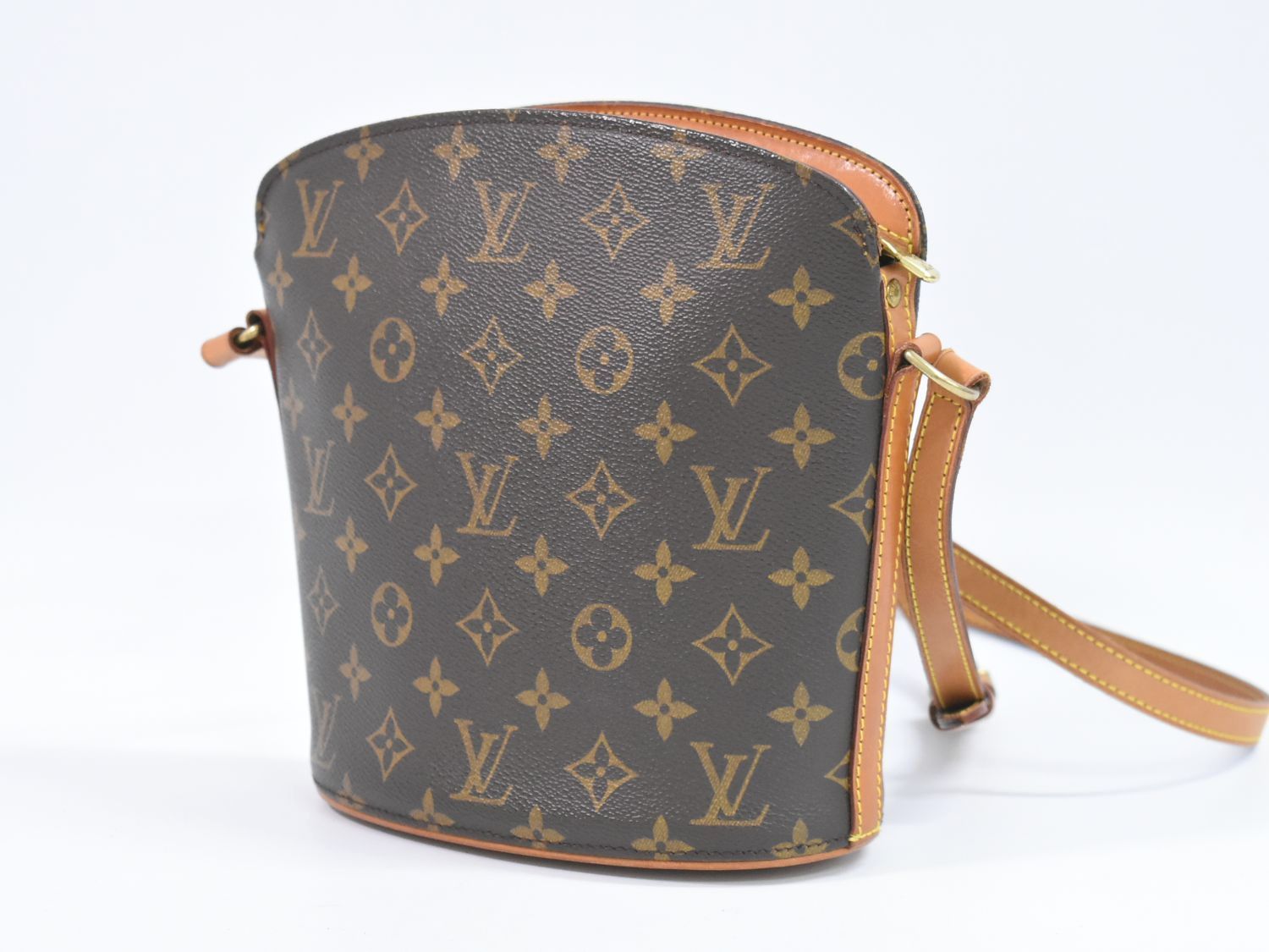 本物 ルイヴィトン LOUIS VUITTON LV ドルーオ モノグラム ショルダーバッグ ポシェット ブラウン M51290 Drouot ビトン バッグ 中古 本物 ルイヴィトン LOUIS VUITTON LV ドルーオ モノグラム ショルダー