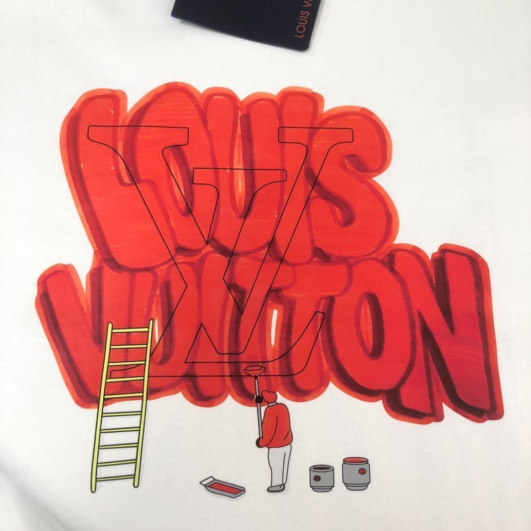 【快適な着心地♪】Louis Vuitton★コットンクルーネック 本日限定特価】Louis Vuitton クルーネックTシャツ - 高品質