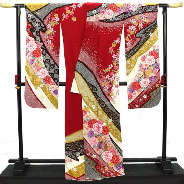 ☆期間限定 10%OFF_12/11 朝10時まで☆振袖 正絹 美品 成人式 結婚式