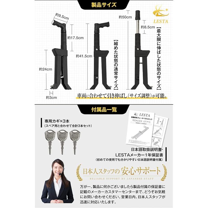 ハンドルロック併用可 カーセキュリティー