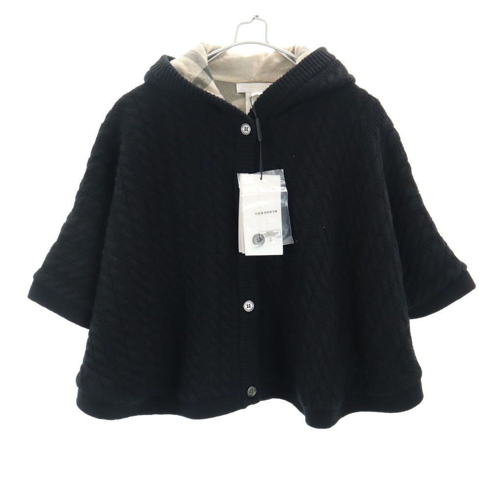 未使用 バーバリーチルドレン ウールブレンド 長袖 ポンチョ 18M-3Y ブラック BURBERRY CHILDREN レディース 未使用 バーバリーチルドレン ウールブレンド 長袖 ポンチョ 18M-3Y