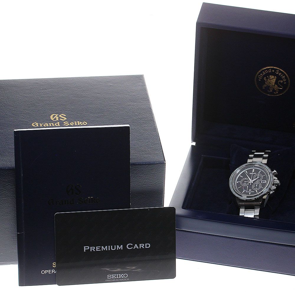 訳ありセイコー SEIKO SBGB003|9R84-0AA0 グランドセイコー マスターショップ クロノグラフ スプリングドライブ メンズ き_817048