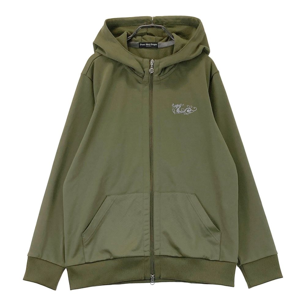 サイズ 3 DANCE WITH DRAGON ダンスウィズドラゴン フード付 裏フリース ジップジャケット カーキ系 240101524485 ゴルフウェア メンズ ストスト