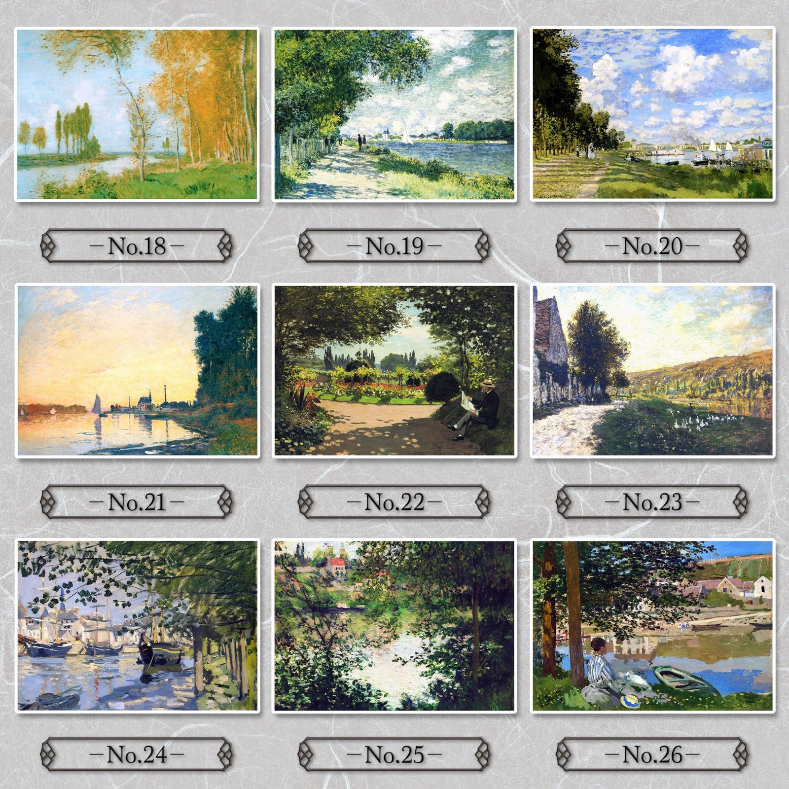 Claude Monet 【セーヌ川の朝】 ジクレー版画 Claude Monet 【セーヌ川