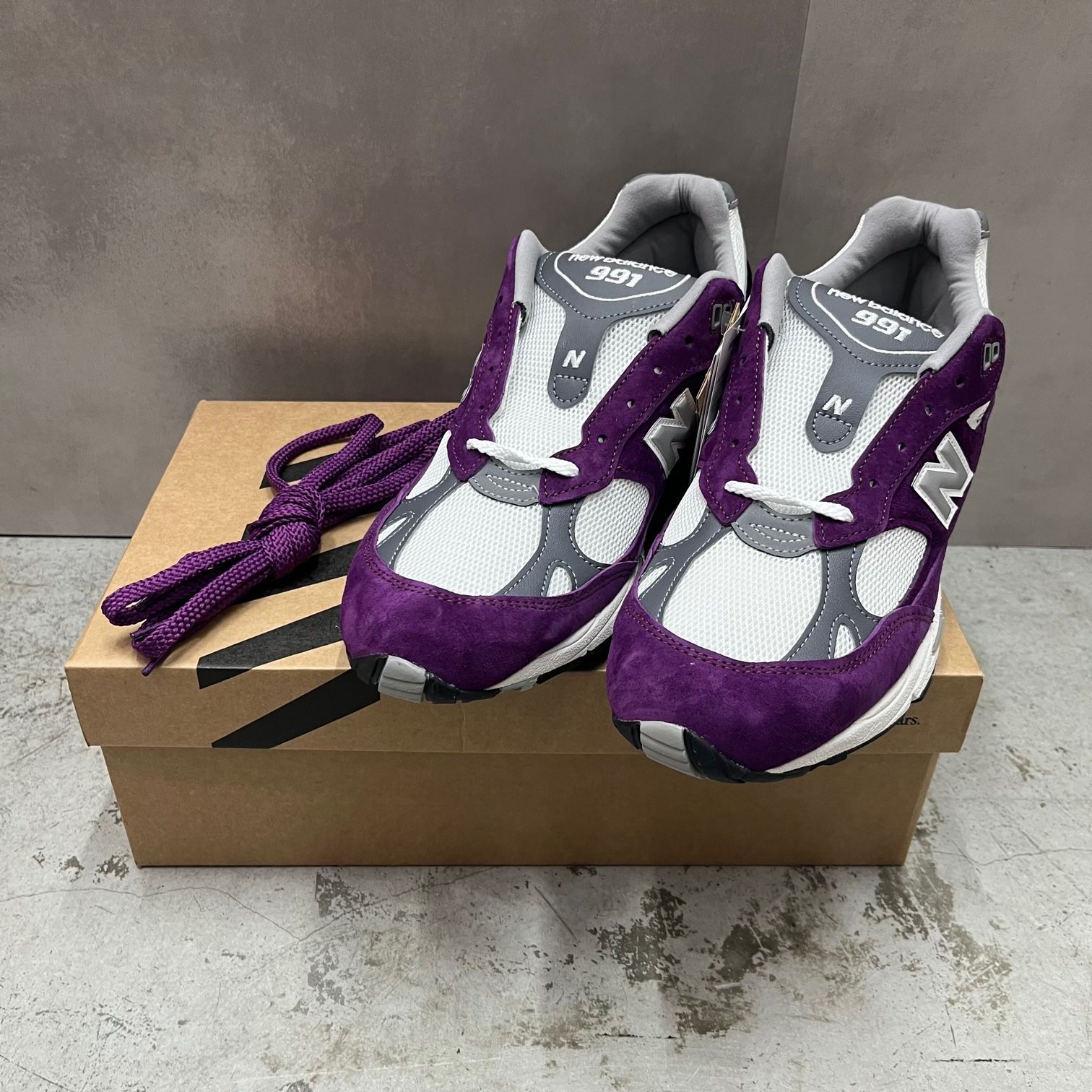 靴 New Balance 991 MiUK Grape Juice New Balance 991 Made In U.K. 