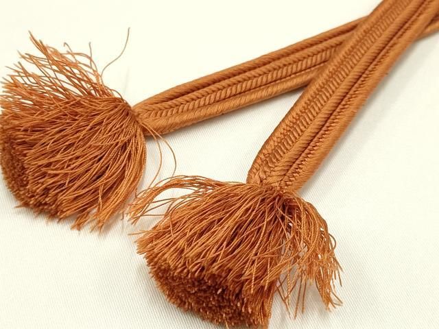 【最低価格】 平和屋着物● 上 有職組紐道明 帯締め 畝組 赤朽葉色 宮内庁御用 国立博物館御用 東京芸術大学御用 AABA9900ay 競争力のある