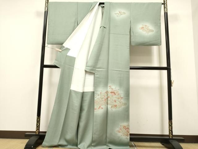 平和屋着物□訪問着 花蝶文 暈し染め 金彩 正絹 逸品 CAAS6401yc