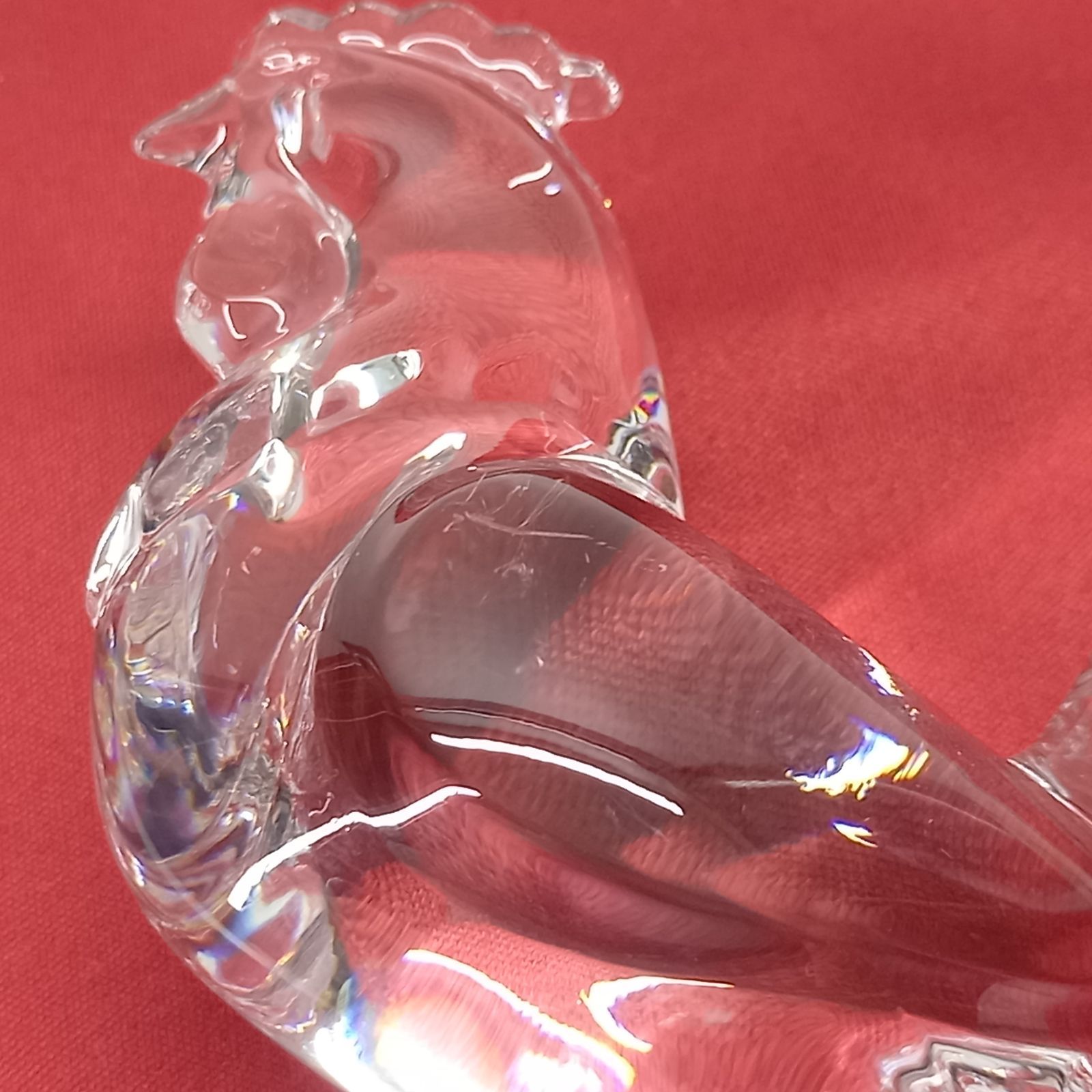 バカラ 干支 酉 鳥 クリスタル 置物 フィギュリン Baccarat