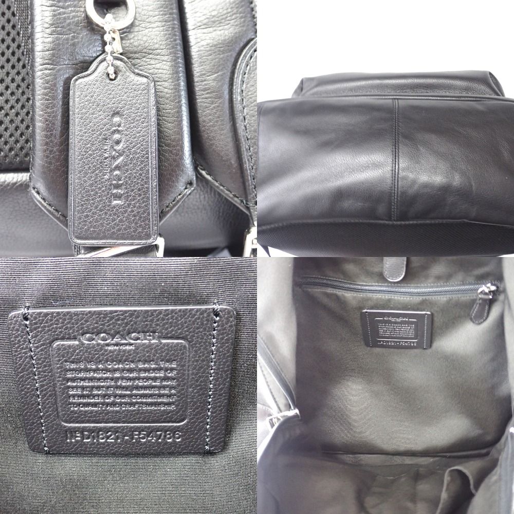 コーチ リュック・デイパック F54786 ブラック Ft616231 中古 Ft616231 コーチ リュック・デイパック F54786 ブラック メンズ COACH