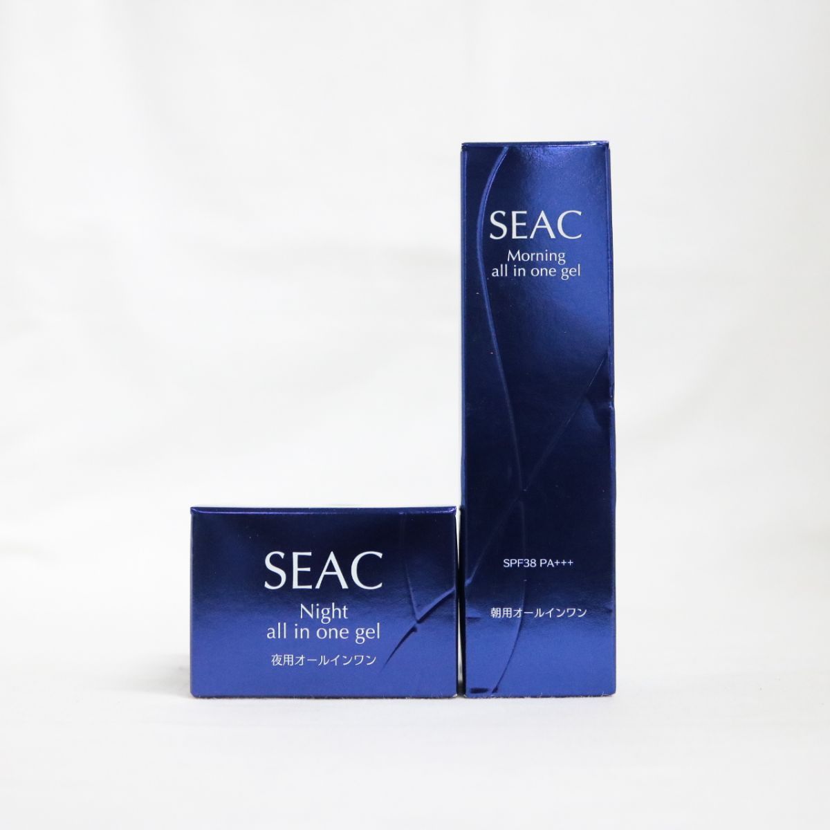 ☆新品2種セット SEAC シーク 朝用/夜用オールインワン 朝用美容ゲル