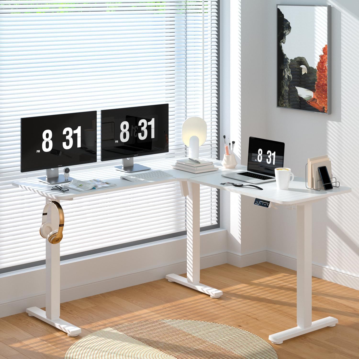 高さ調整パソコンデスク 昇降式テーブル