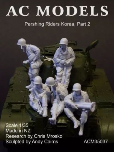 プラモデル　1/35 朝鮮戦争 米パーシングライダース パート2(5体セット) レジンキャストキット [ACM35037] 中古】プラモデル 1/35 朝鮮戦争 米パーシングライダース パート