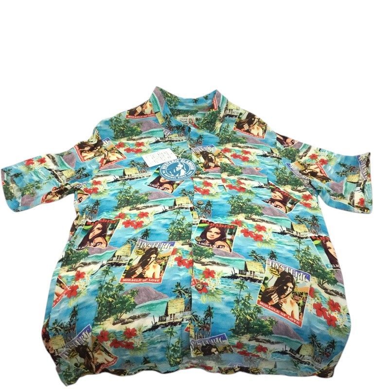 HYSTERIC GLAMOUR / アロハシャツ/M/レーヨン/マルチカラー/総柄/02251AH08// HYSTERIC GLAMOUR【ヒステリックグラマー】レーヨンシャツ 上着 シャツ
