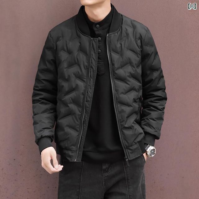 3XL メンズ 服 シンプル ファッション オシャレ 大人 かっこいい 大きいサイズ ストリート 紳士服 冬 暖かい ダウン ジャケット 軽 カジュアル スポーツ トップス ホワイト ダック ダウン