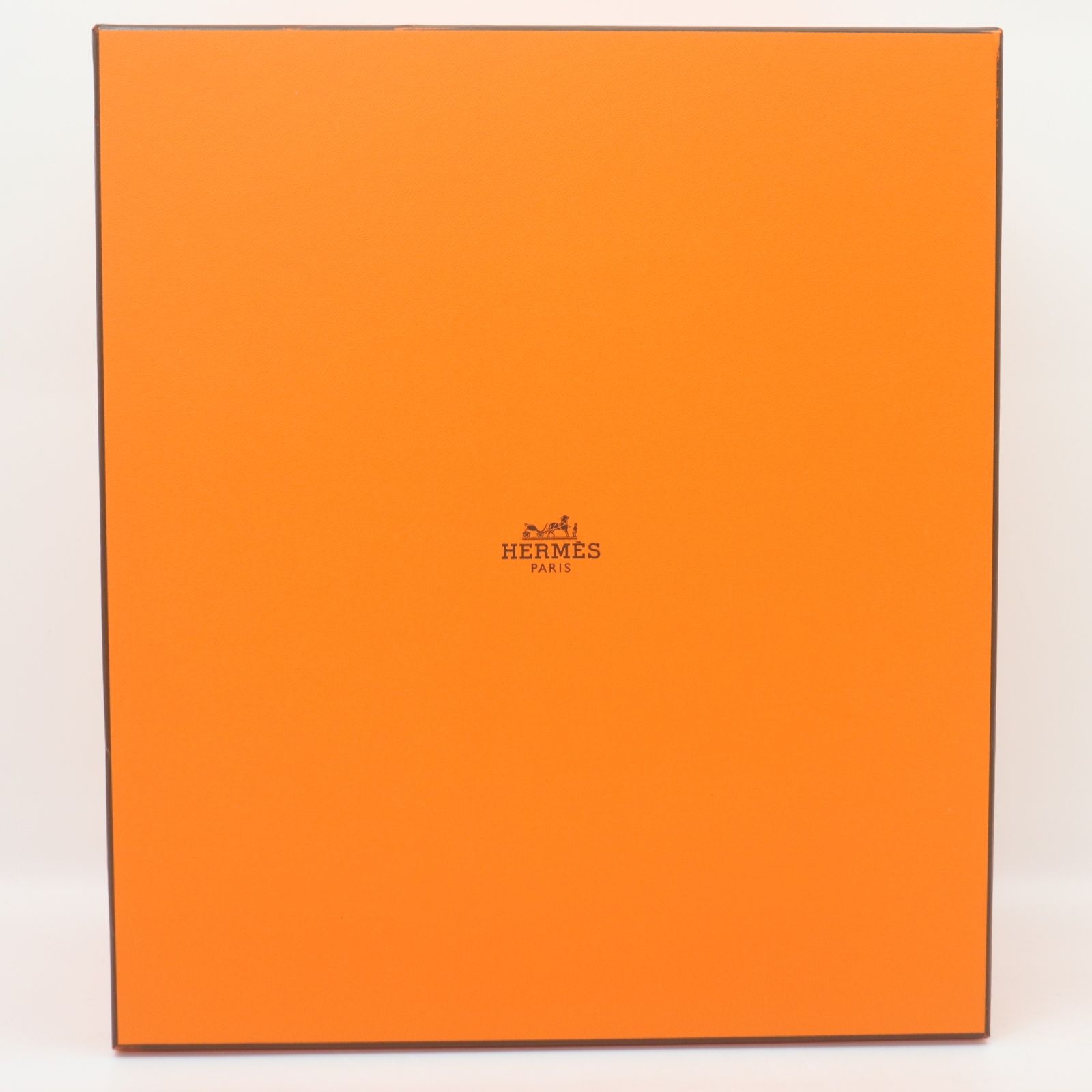 ITDVGIEOLGGA HERMES エルメス 空き箱 バーキン25 1497□ 空き箱 ボックス リボン オレンジ ロゴ マーク バッグ用 インテリア