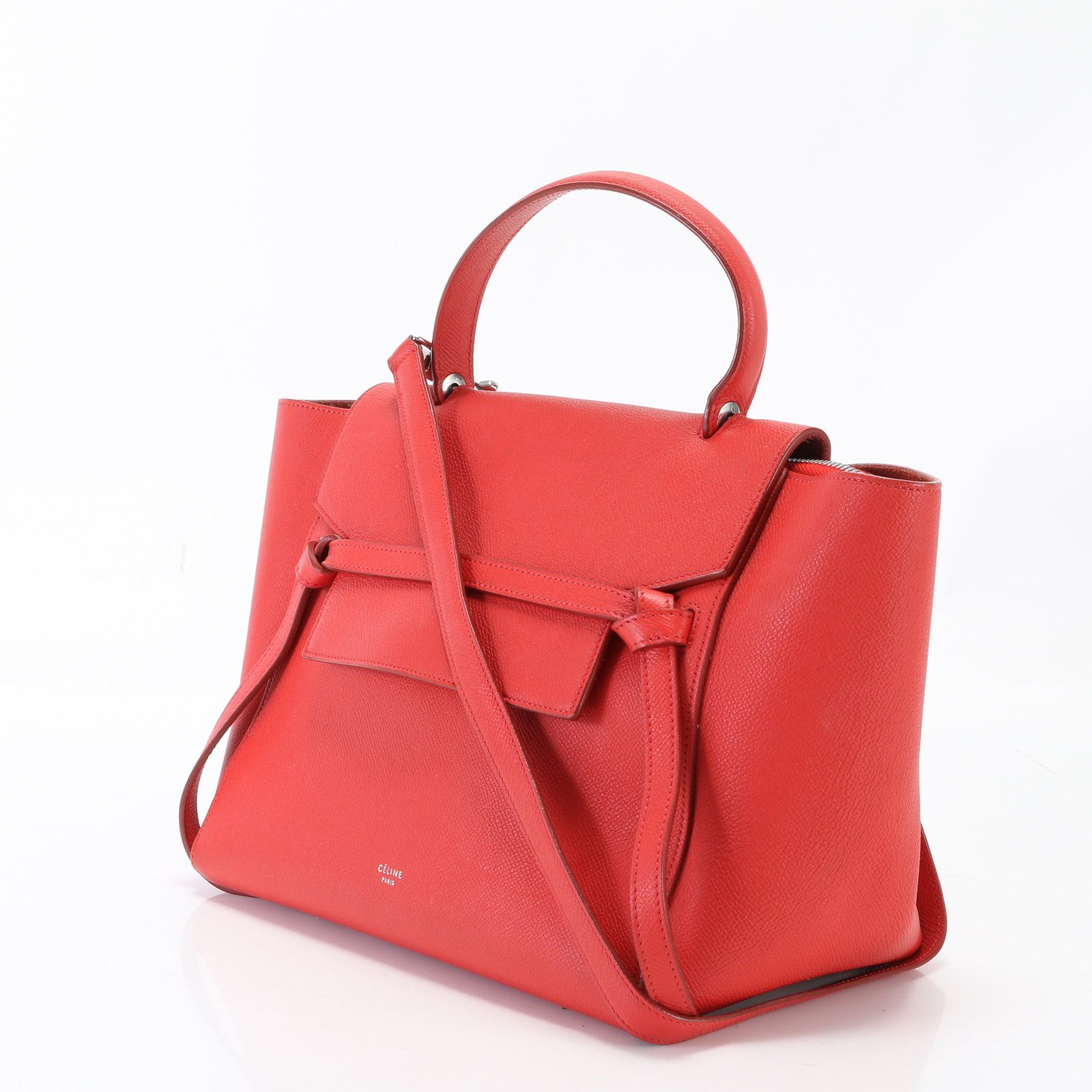 極美品 セリーヌ ミニ ベルトバッグ レザー 2WAY ショルダーバッグ 