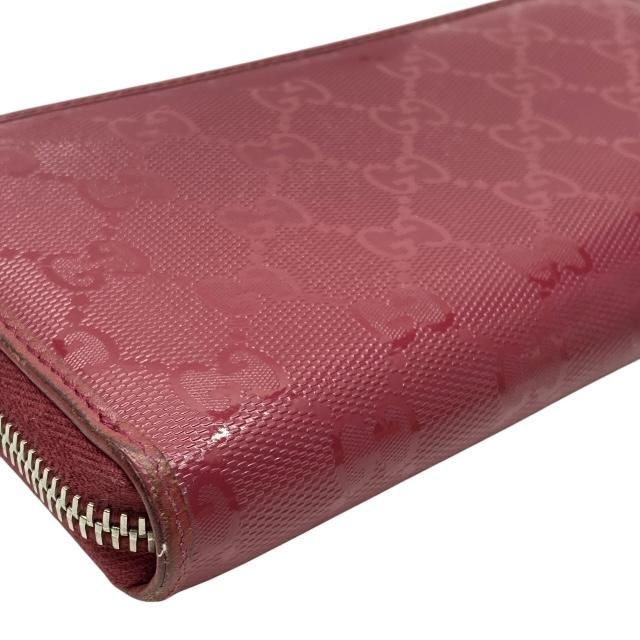 美品　GUCCI GGパターン ピンク長財布 GUCCI グッチ 212110 財布 長財布 ロングウォレット ラウンド