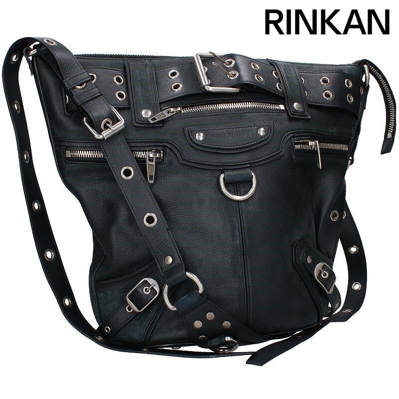 バレンシアガ 702036/EMO バケットバック ダメージ加工ショルダー  