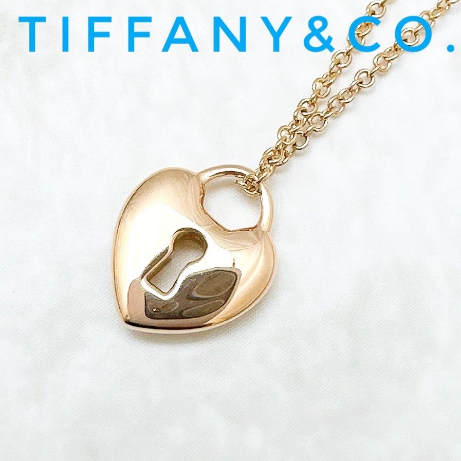美品🌟Tiffany＆Co. ハート ロック ピンクゴールド ネックレス 約40  