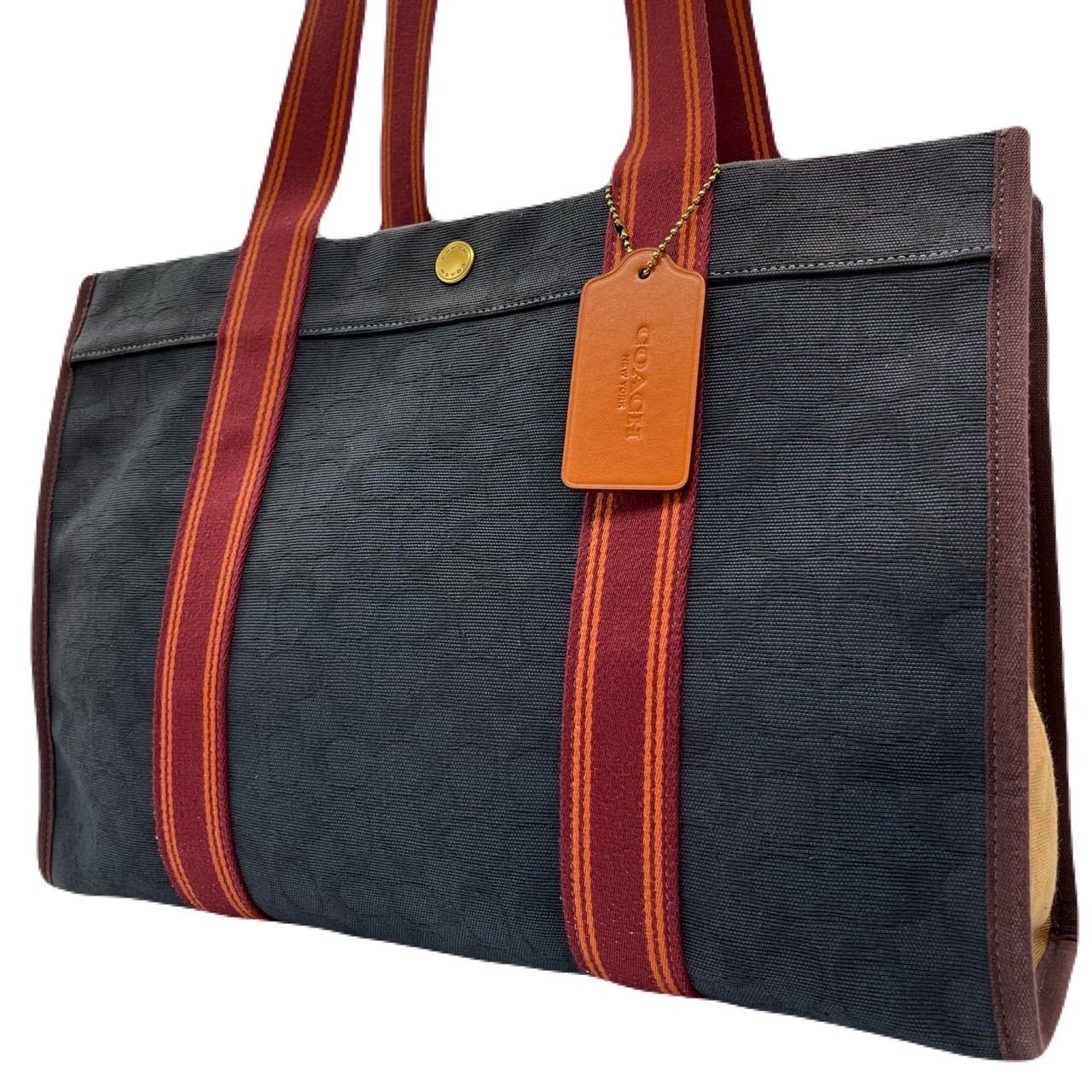 極美品 コーチ ビジネス トートバッグ メトロポリタン 大容量 美しかっ  