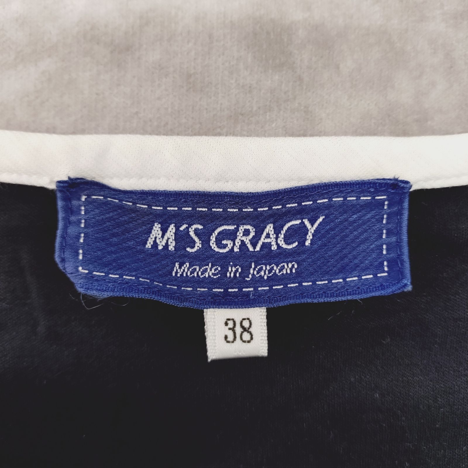 M'S GRACY 38 サイズ カットソー Tシャツ リボン 刺繍 チュール