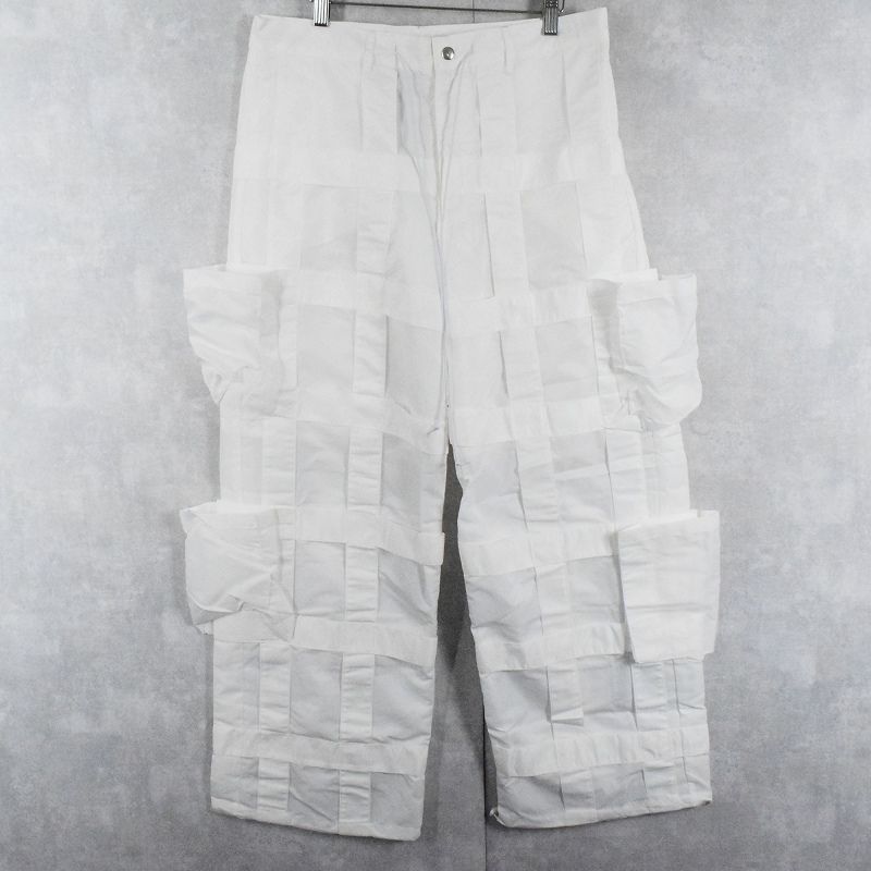 GS UK TECHNO ジーエス テクノパンツ WHITE M
