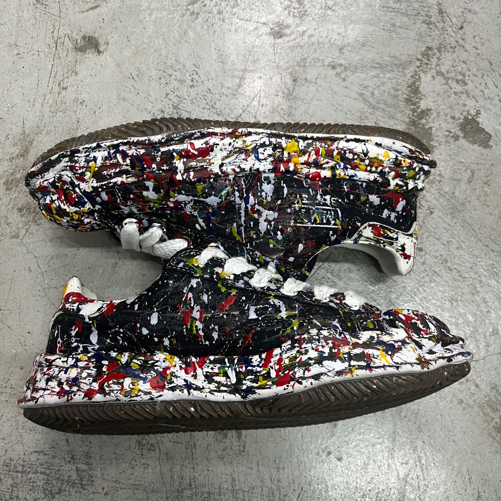 Maison MIHARA YASUHIRO 25SS BLAKEY OG Sputtering Paint Canvas Low 