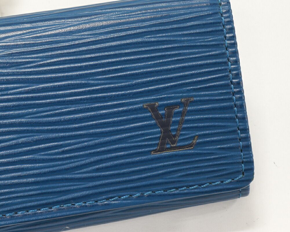 美品A】ルイヴィトン ミュルティクレ6連 エピ トレドブルー キーケース