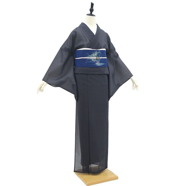 購入者ページ夏物夏着物◆沖縄県琉球かすり◆正絹◆裄64.5肩丈156 新古品】 夏物 本場琉球かすり 単衣 着物 未使用 沖縄県 琉球絣