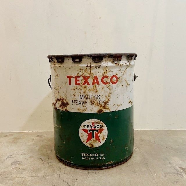 ヴィンテージ アメリカ TEXACO 60's オイル缶 ガス缶 ガレージ 店舗