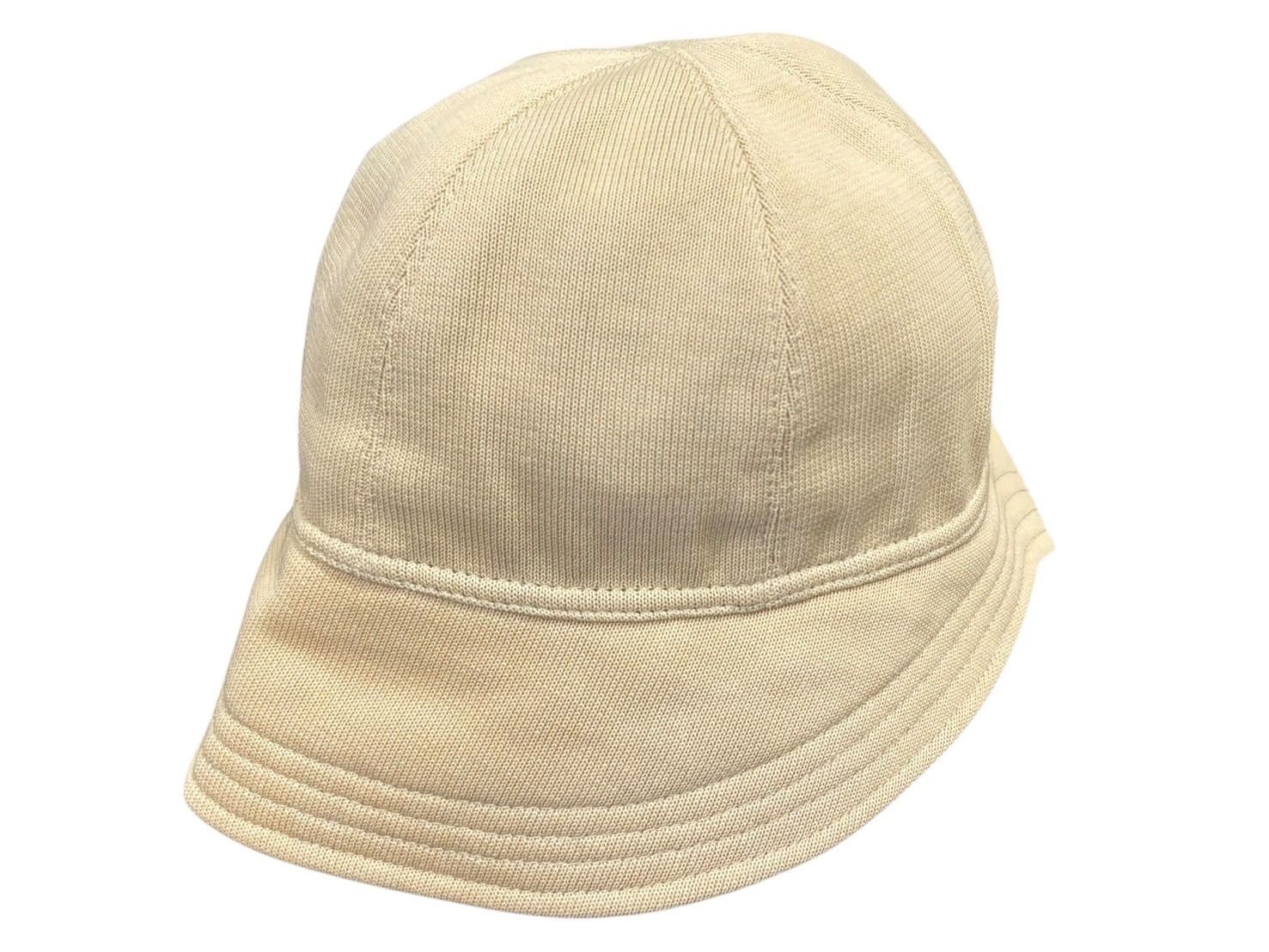 CHANEL シャネル スポーツライン バケットハット ココマーク ベージュ コットン サイズM 4b007605