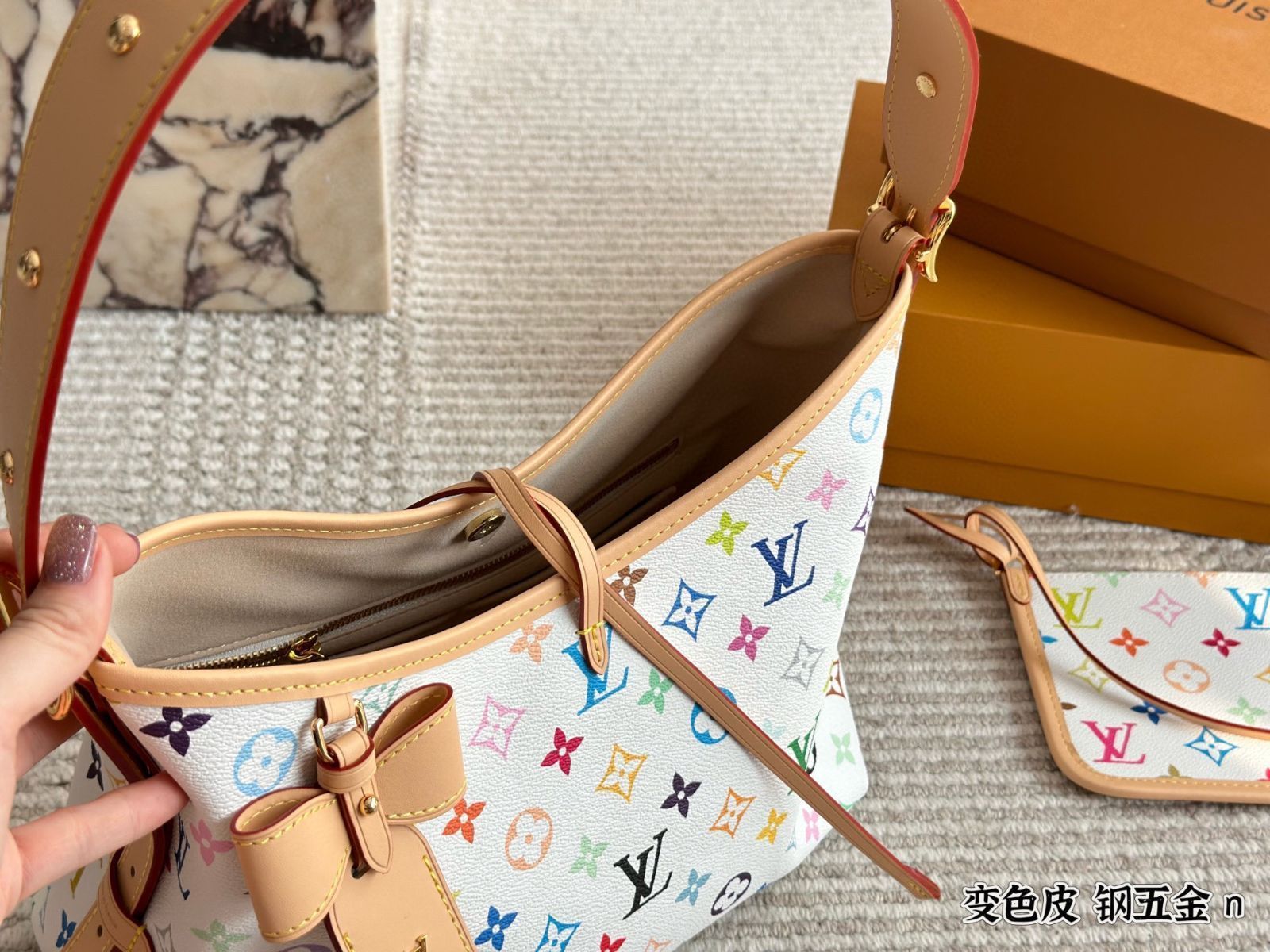 ＊村上隆コラボ＊【Louis Vuitton】ネヴァーフルMMバッグ LV×TM 村上隆 Louis Vuitton NEVERFULL(ルイヴィトン ネヴァーフル