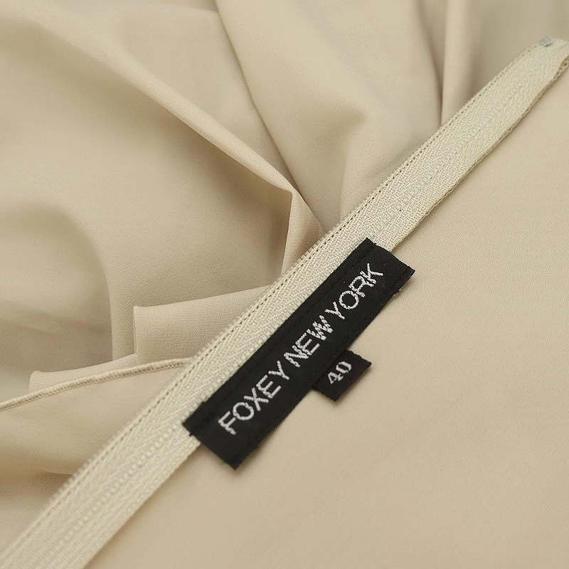フォクシーニューヨーク FOXEY NEW YORK プリーツ リボン ワンピース