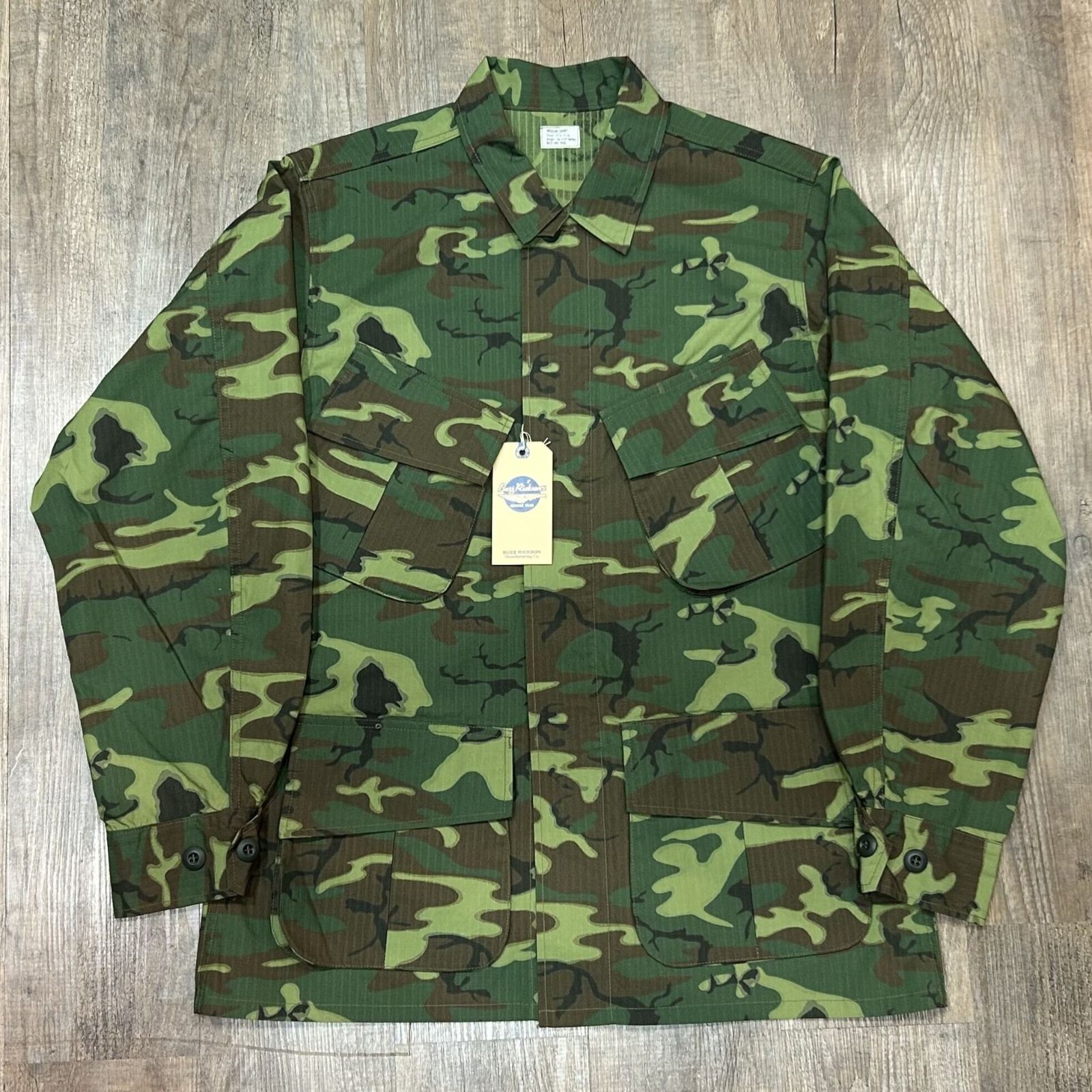 ジャングルファティーグ 3rdノンリップ ERDLリーフ カモ 初期 XS-R 60s