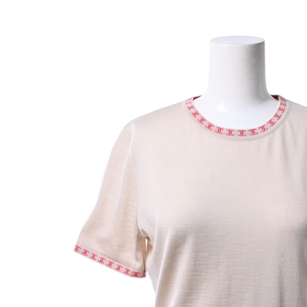 ☆レア/美品☆CHANEL 01C カシミヤ 半袖ニットトップス ココマーク ☆レア/美品☆CHANEL 01C カシミヤ 半袖ニットトップス ココマーク